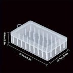 42-Axis Transparent Sewing Thread & Bobbin Storage Box Sewing Thread Organizer Richie's
