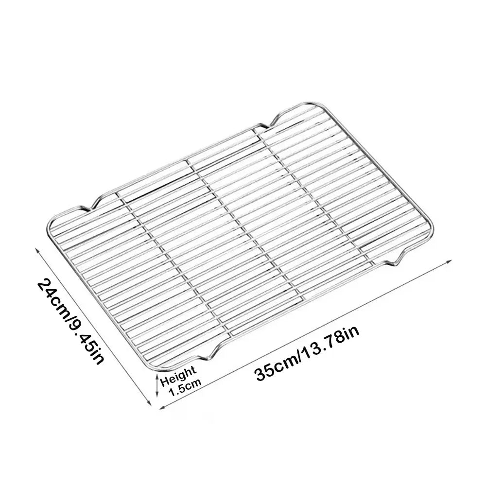 Stainless Steel Cooling Rack Non-Stick BBQ & Cake Cooler Baking Cooling Rack Richie's 35x24cm