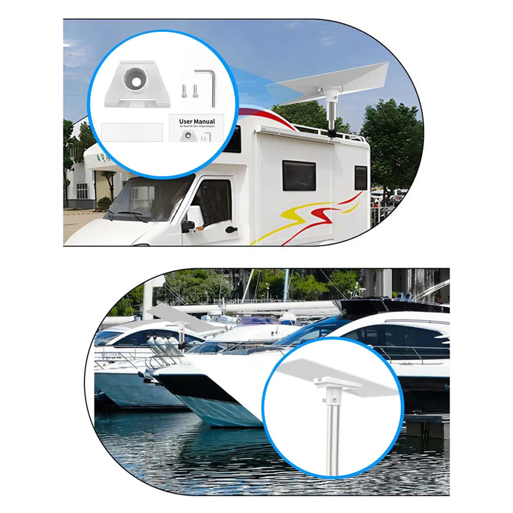 Starlink Gen 3 Pipe Adapter Pole Mount Satellite Bracket Kit Satellite Dish Mount Richie's