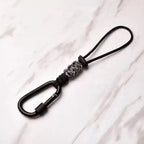 Woven Cord Water Bottle Hanger Clip for Hiking & Camping Bottle Hanger Clip Richie's Black