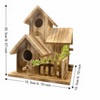 Wooden Birdhouse Outdoor Nesting Box | Platane Wood Garden Outdoor Birdhouse Richie's