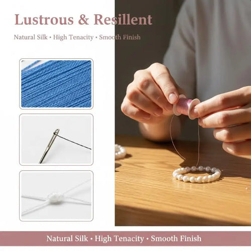 0.45mm Natural Silk Cord Rope – DIY Jewelry Making Thread Jewelry Making Cord Richie's