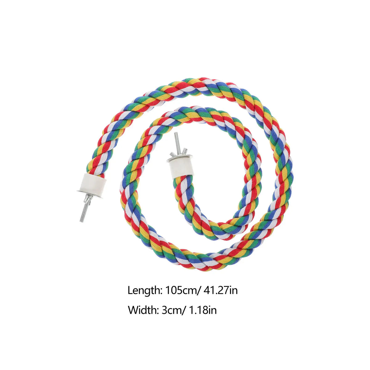 Parrot Cotton Rope Perch – Climbing & Chewing Bird Toy Bird Rope Perch Richie's