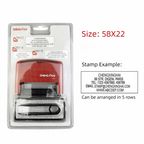 DIY Self-Inking Stamp Kit – Adjustable Multi-Size Monogram Set Self-Inking Stamp Kit Richie's Red-L