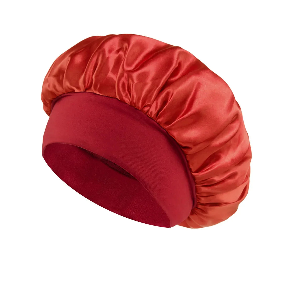 Satin Wide-Brim Sleeping Bonnet – Unisex Hair Care Night Cap