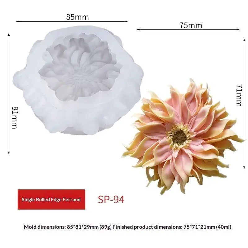 3D Silicone Artificial Flowers BPA-Free Home Décor Ornament Artificial Flower Decor Richie's A