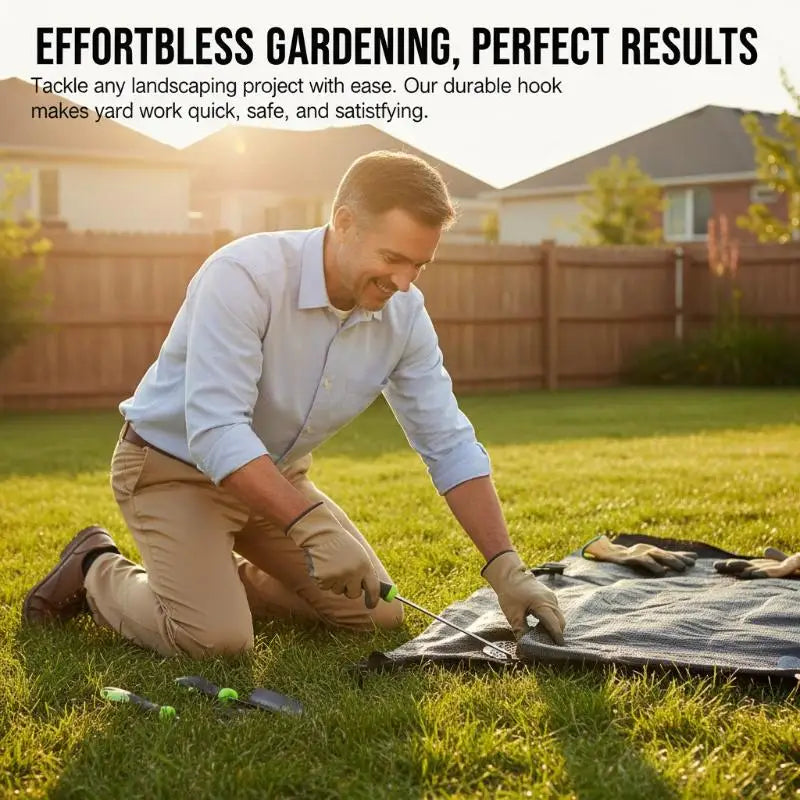 Heavy Duty U-Shaped Metal Weeding Tool – Garden Aerator Garden Weeding Tool Richie's