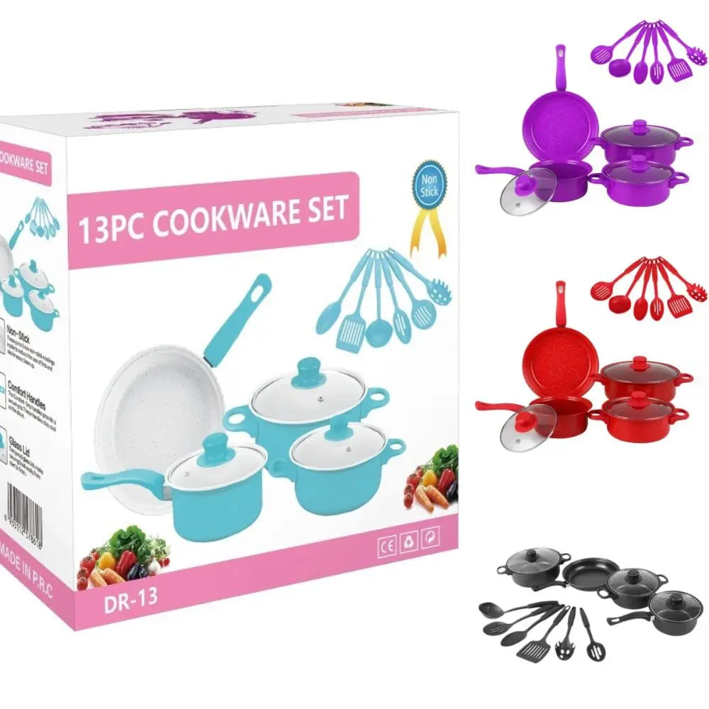 13-Piece Maifanstone Non-Stick Cookware Set – Pots & Pans Non-Stick Cookware Set Richie's