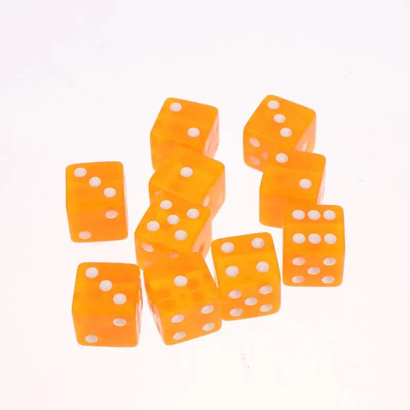 10Pcs Transparent Acrylic Dice 16mm Square Edge – Board Games Board Game Dice Richie's A6
