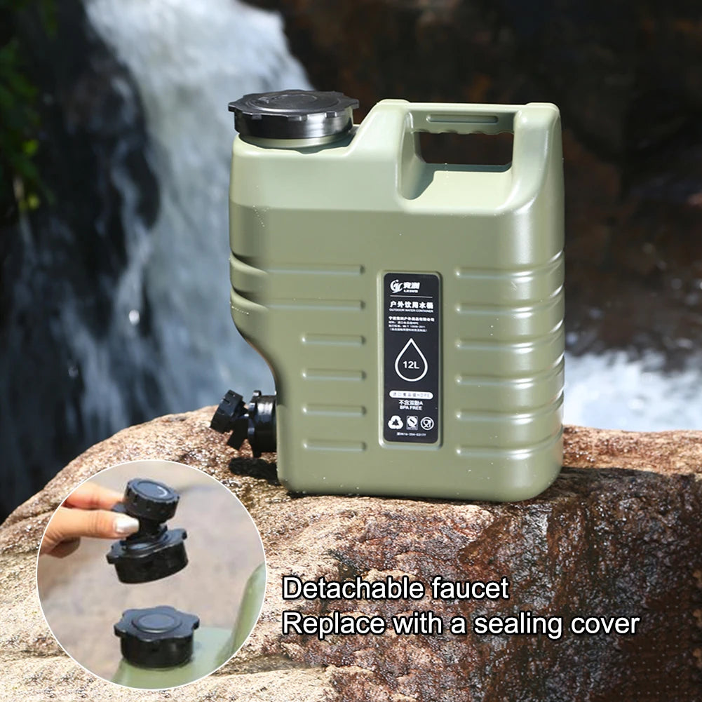 APWIKOGER 12L Portable Camping Water Carrier Tank with Spigot Camping Water Carrier Richie's