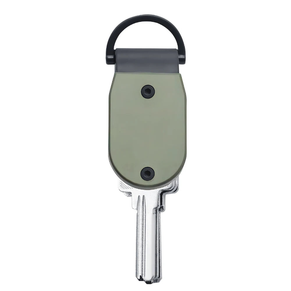 ZEEKER T8 Compact Aluminum Key Organizer – Silent EDC Holder Key Organizer Richie's Olive Green