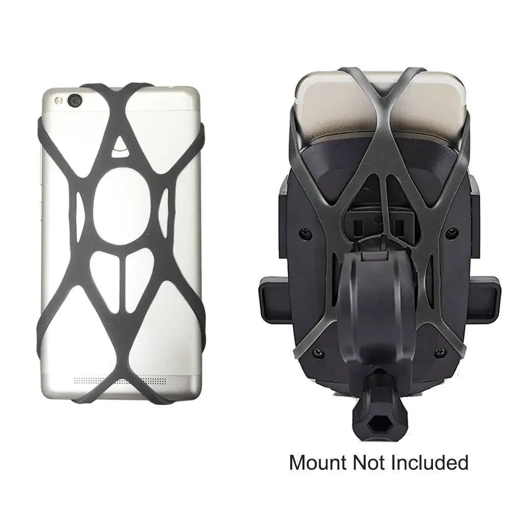 Universal Motorcycle Bike Phone Mount X Holder Silicone Grip Straps Bike Phone Mount Richie's