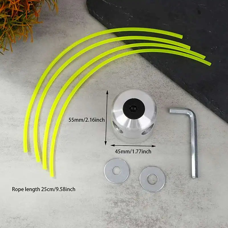 Universal Aluminum Trimmer Head – 4-Line Brush Cutter Replacement Trimmer Head Replacement Richie's
