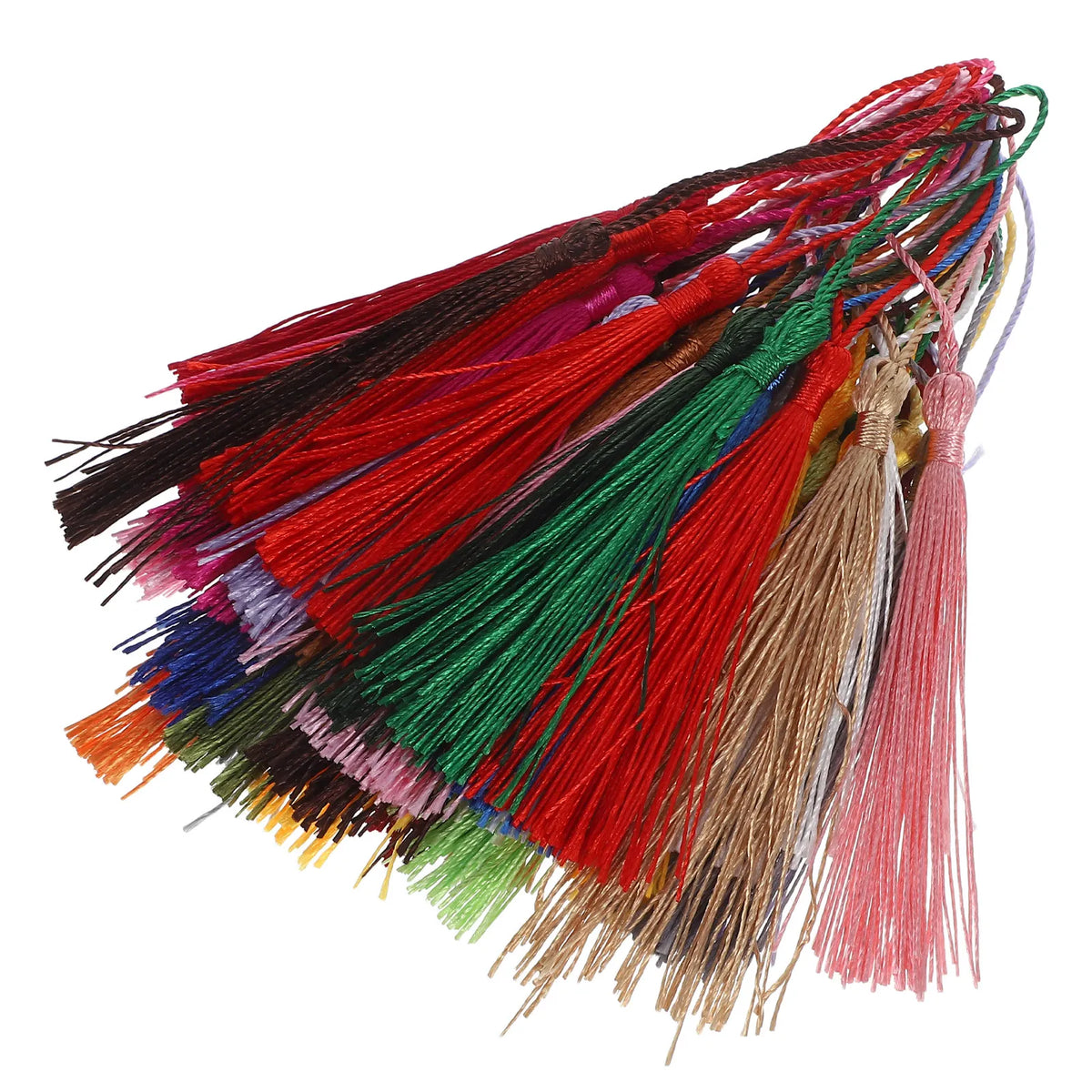 50Pcs Silk-Like Polyester Tassels for Jewelry & Crafts Craft Tassels Richie's