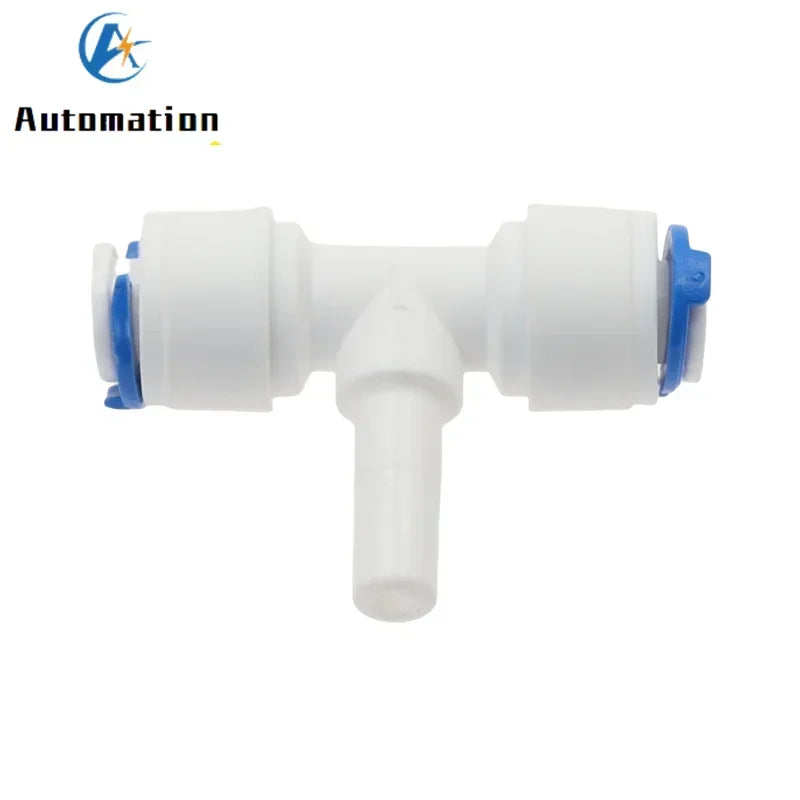 5Pcs RO Water Tee Quick Connector 1/4" 3/8" OD Pipe Fitting Pipe Tee Connector Richie's