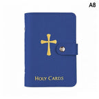 Leather Holy Card Holder – Prayer Card Organizer, Snap Close Card & ID Holder Richie's A8