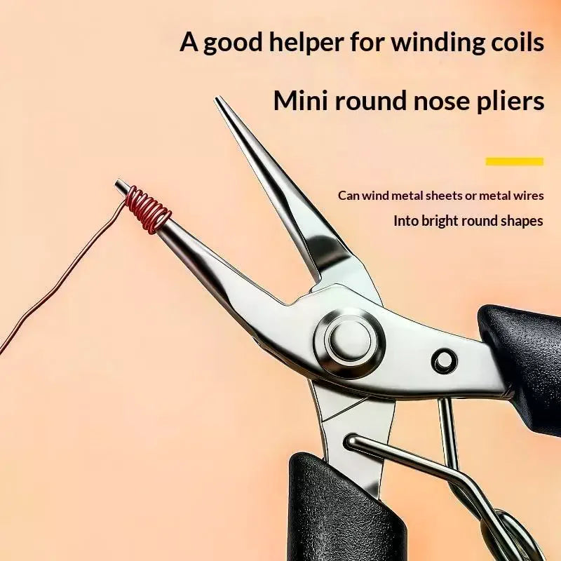 Mini Curved Needle Nose Pliers – Stainless Steel Non-Slip Grip Mini Needle Nose Pliers Richie's