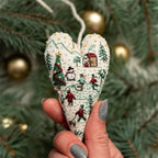 Heart Christmas Embroidery Kit – DIY Cross Stitch Ornament Embroidery Craft Kit Richie's