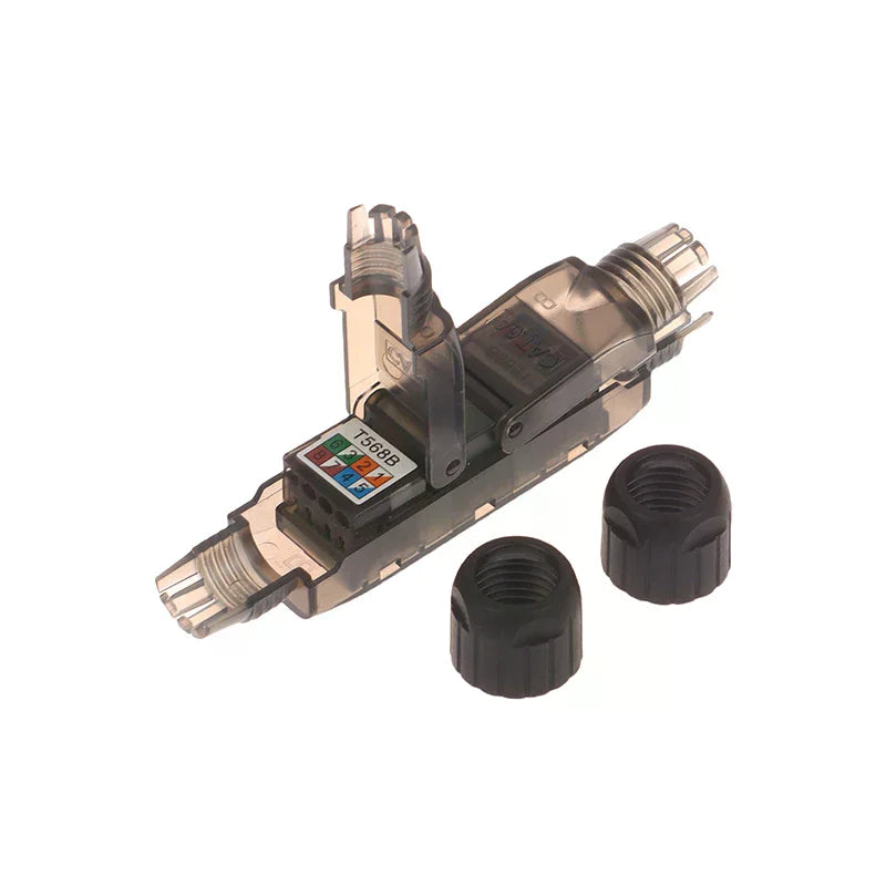 RJ45 Tool-less Network Extension Connector Junction Box Network Connector Richie's
