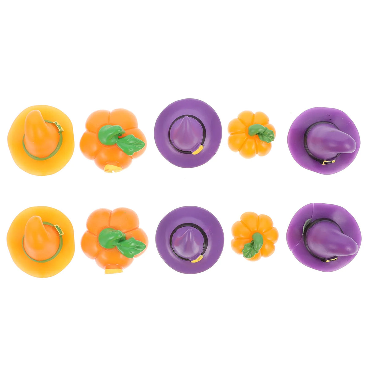 10Pcs Halloween Miniature Resin Figurines – Pumpkin Ghost Ornaments Halloween Miniature Figurines Richie's