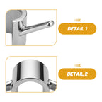 No-Drill ABS Shower Rod Towel Hook – Rustproof Electroplated Shower Rod Hook Richie's