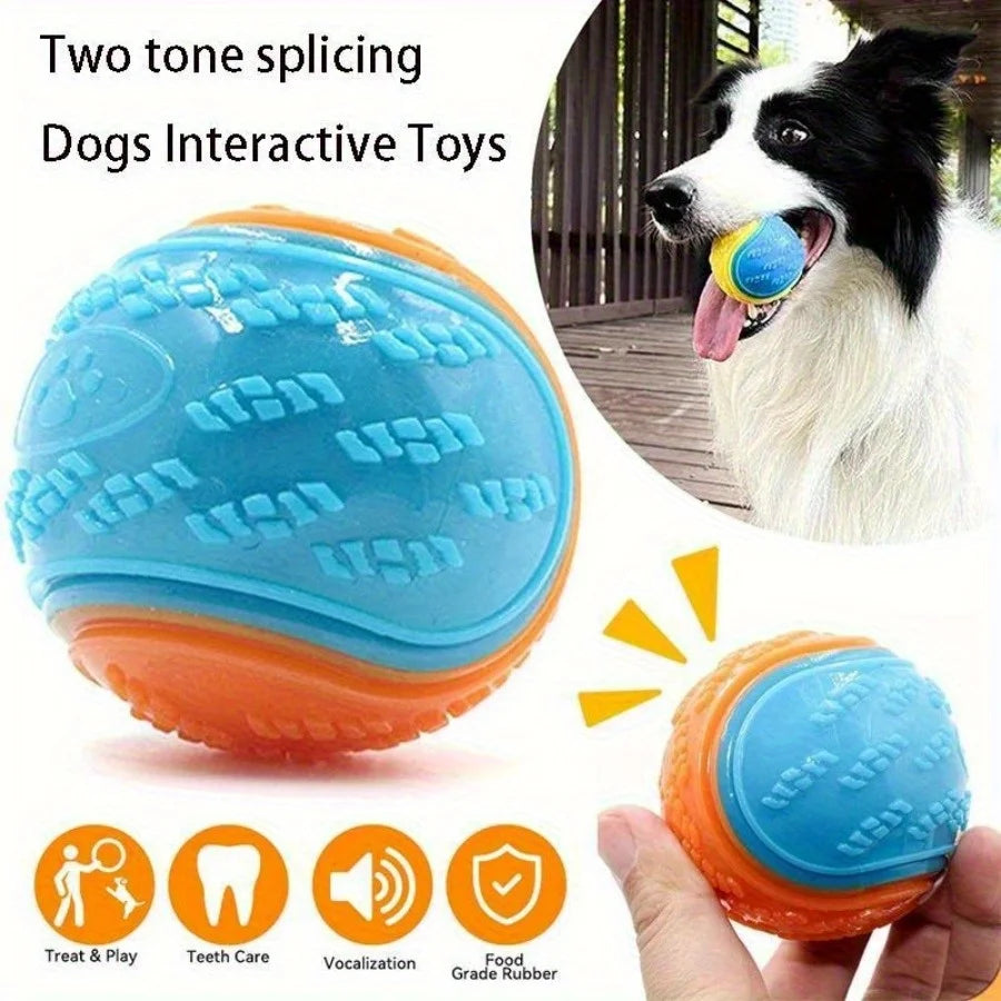 Squeaky TPR Dog Ball Toys – 4-Pack Bite-Resistant Chew Toy Dog Chew Toy Richie's
