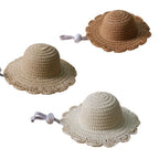 Mini Straw Sun Hat for Cats & Small Dogs | Breathable Pet Hat Pet Sun Hat Richie's