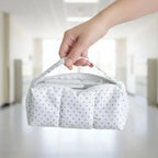White Polka Dot Pencil Case Large Capacity Cotton Pen Pouch Pencil Case Richie's