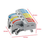 2/3/4/5 Pin Push-In Lever Wire Connector Terminal Block CE