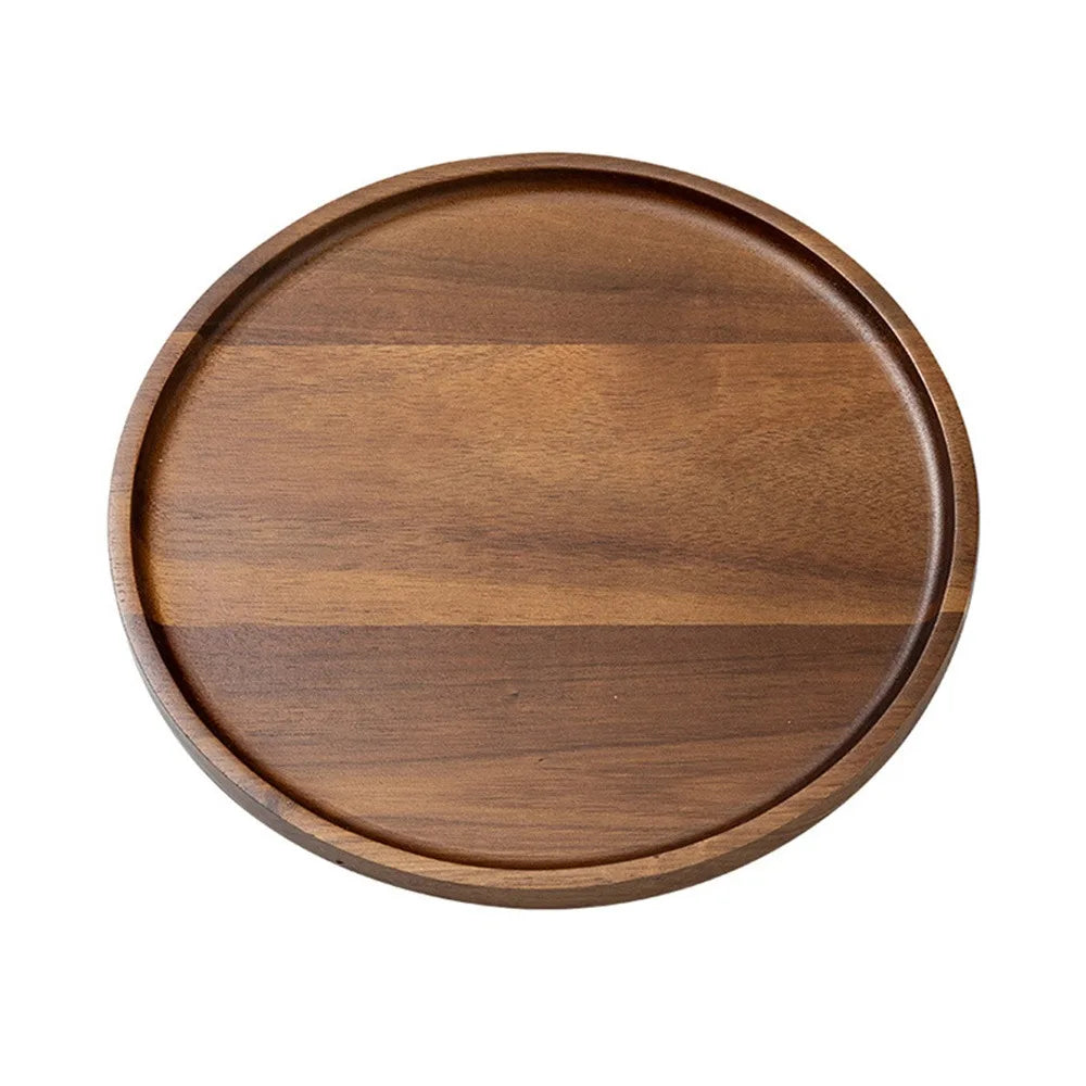Acacia Wood Tea Tray – Japanese Style Serving Plate Wooden Serving Tray Richie's 3