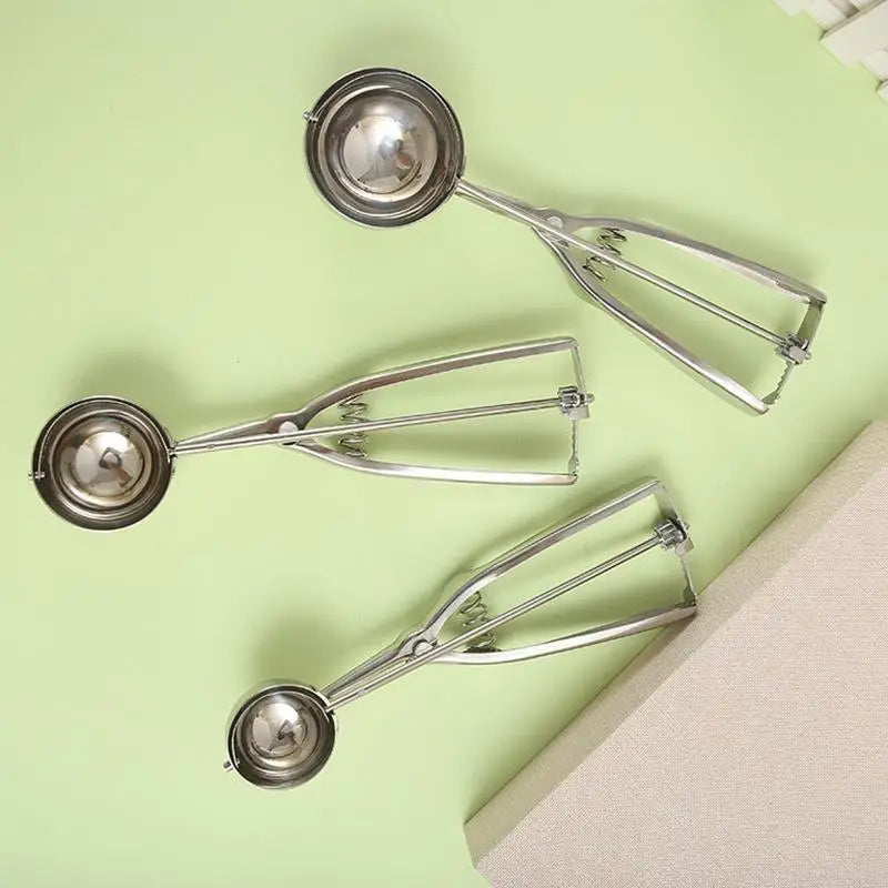 Stainless Steel Ice Cream Scoop Set – 3 Sizes, Spring Handle Ice Cream Scoop Set Richie's