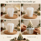 Christmas Tree Snowflake Silicone Mold for DIY Candles & Crafts Silicone Craft Mold Richie's