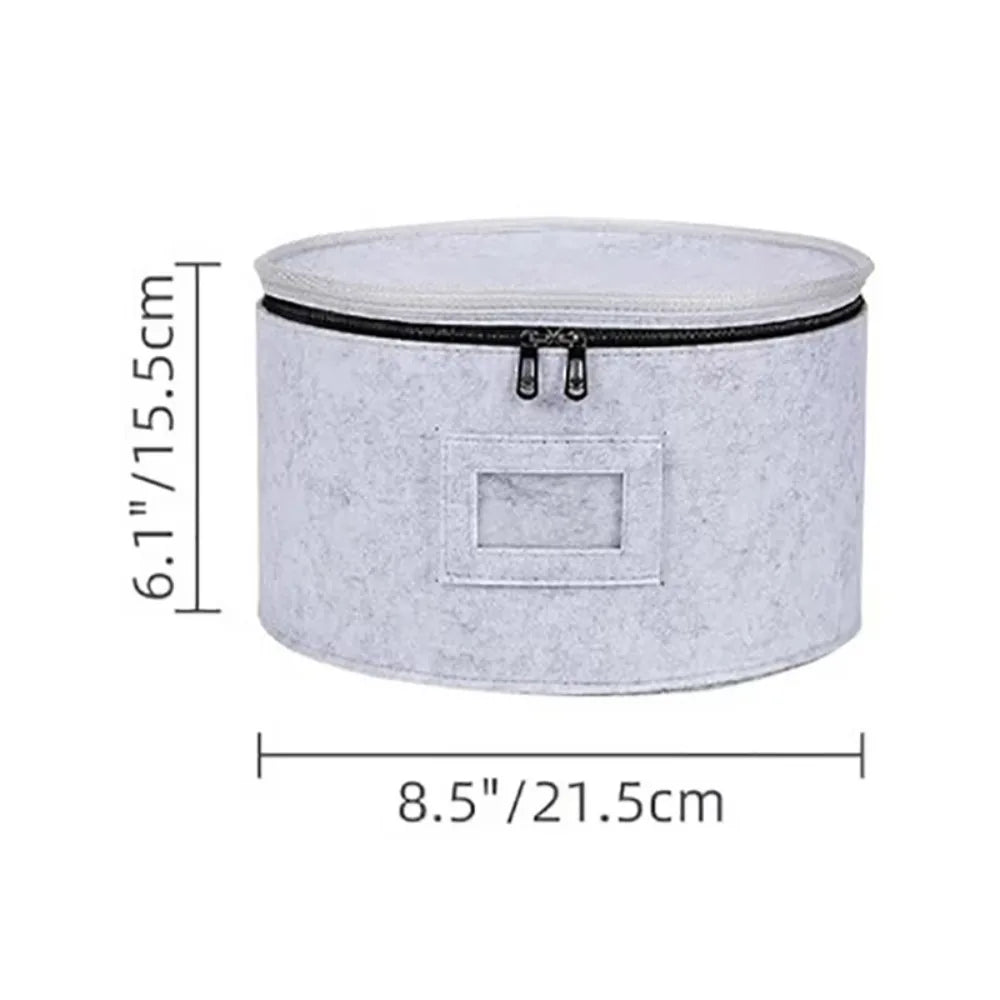 Zippered Felt Storage Bag – Multi-Use Home Organizer Bucket Felt Storage Organizer Richie's M