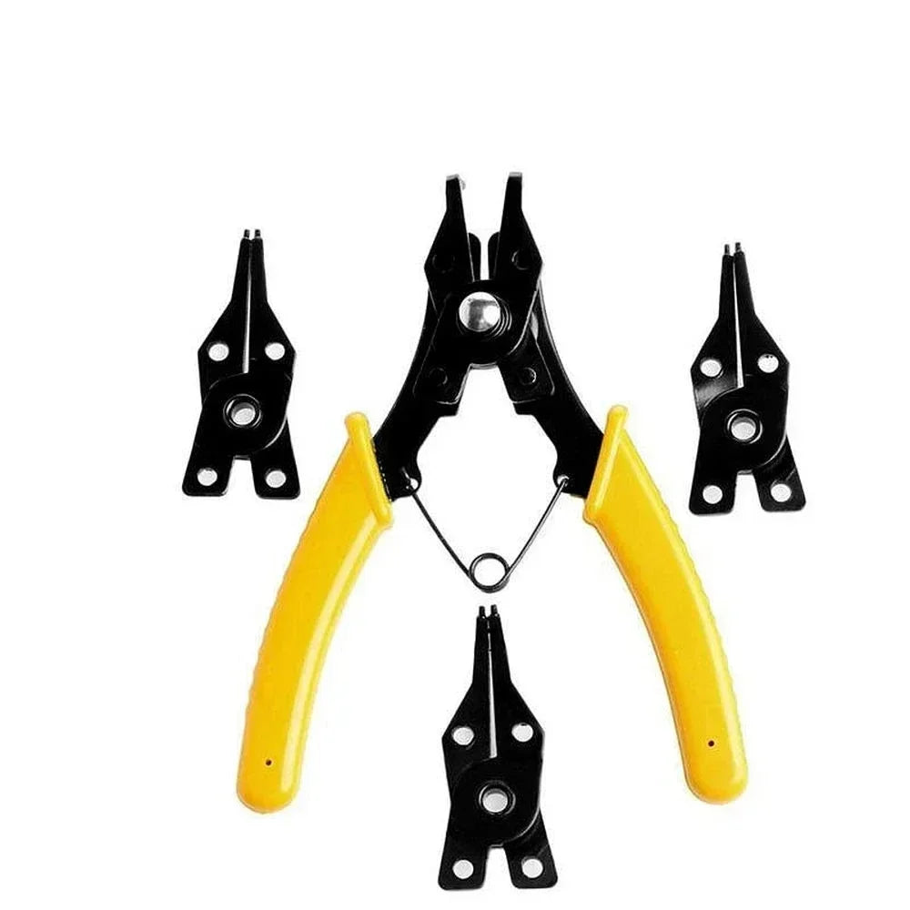 4-in-1 Circlip Pliers Set – Snap Ring Hand Tool | TOTNEND Circlip Pliers Set Richie's Yellow