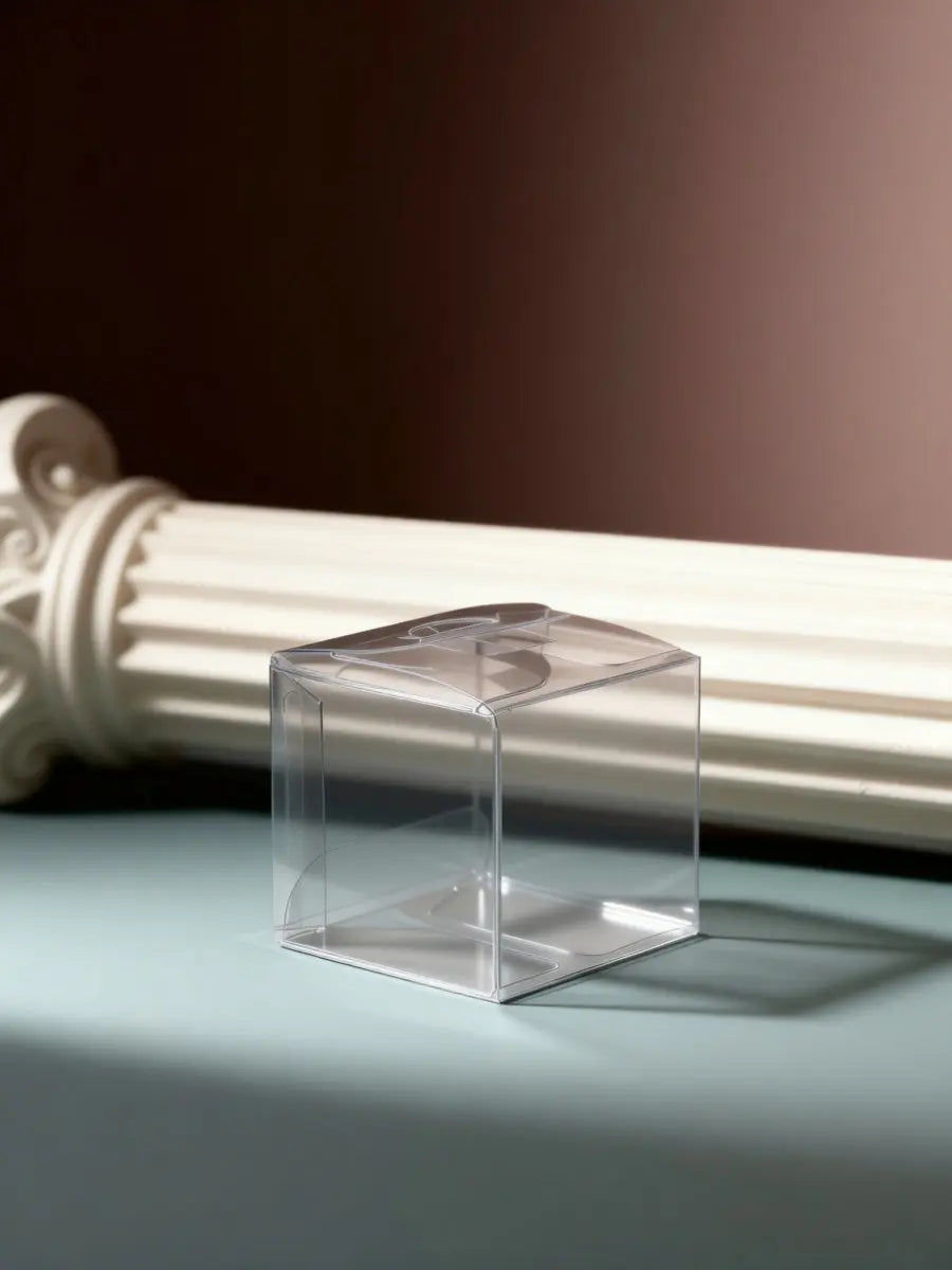 10Pcs Clear PVC Candy Boxes Square Plastic Favor Packaging Party Favor Boxes Richie's