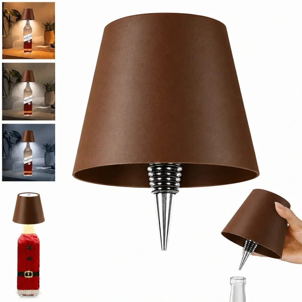 Wireless Touch LED Table Lamp – Rechargeable Dimmable Night Light LED Table Lamp Richie's brown
