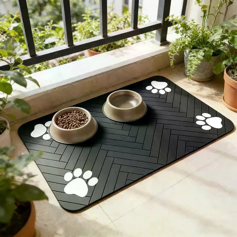 Absorbent Pet Feeding Mat – Quick Dry Placemat Dogs & Cats Pet Feeding Mat Richie's