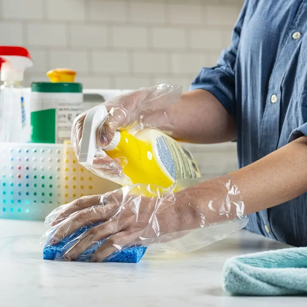 100Pcs TPE Disposable Gloves – Latex-Free, Non-Slip, Transparent Disposable Gloves Richie's