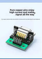 DB9 DB15 DB25 DB37 RS232 to DuPont 2.54mm Terminal Adapter Board Circuit Board Adapter Richie's