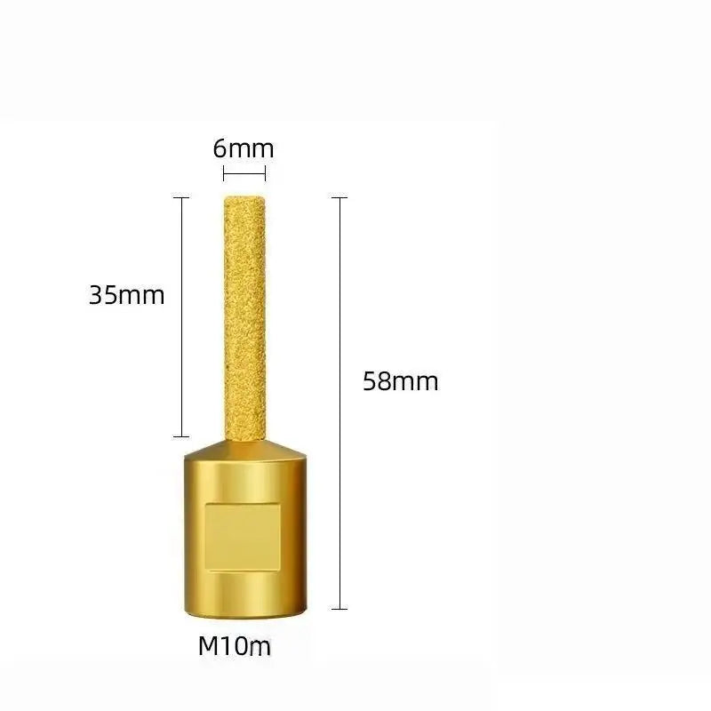 Vacuum Brazed Burr Grinding Head 6/10/15mm Angle Grinder Rotary Grinding Head Richie's A1