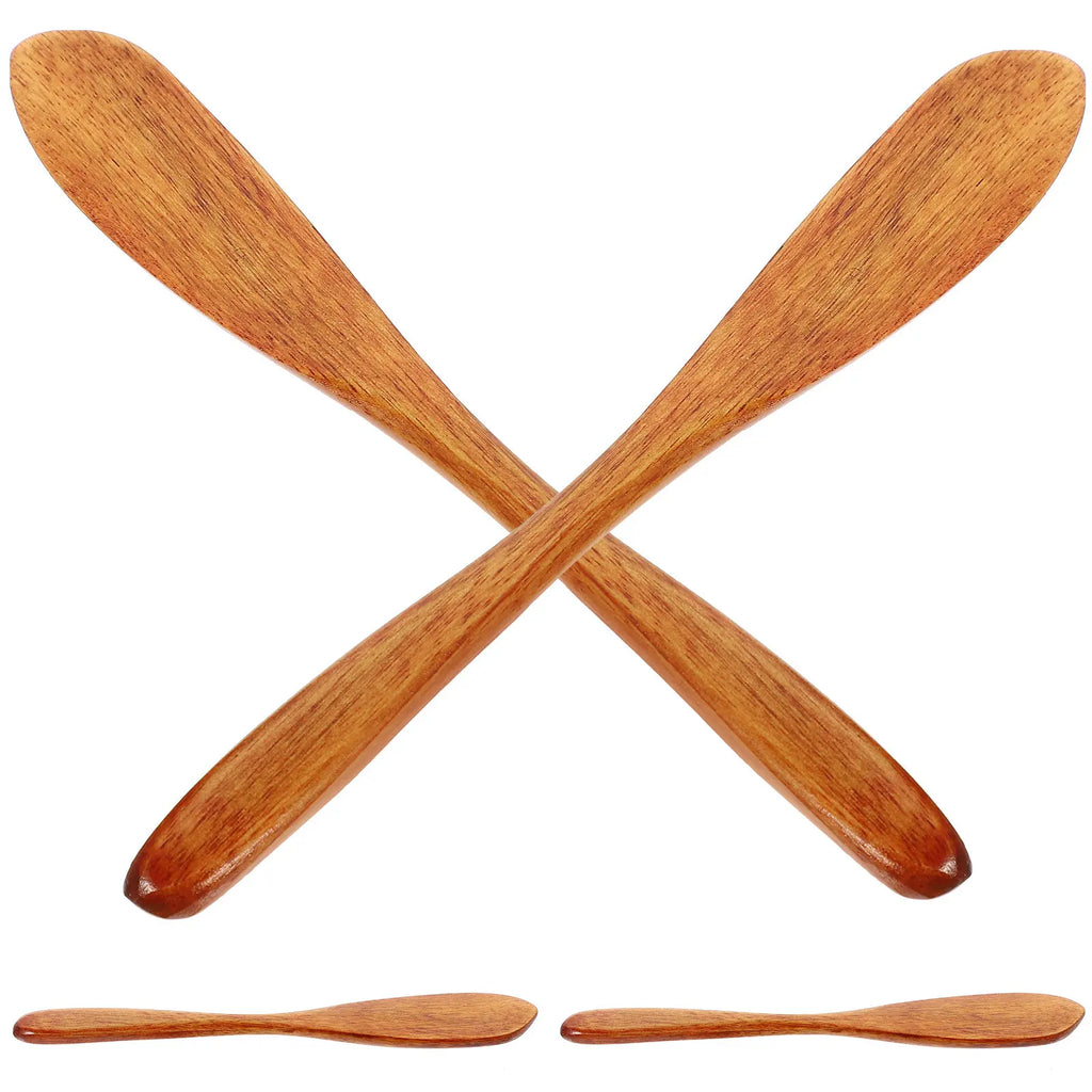 4-Piece Wooden Butter & Jam Spreader Knives – Natural Wood Wood Spreader Knives Richie's