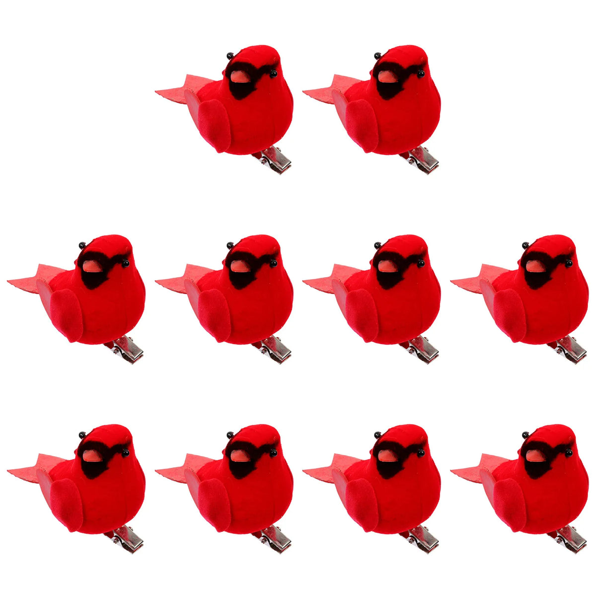 10Pcs Christmas Cardinal Red Bird Clip Ornaments – Xmas Decor Christmas Bird Ornaments Richie's other