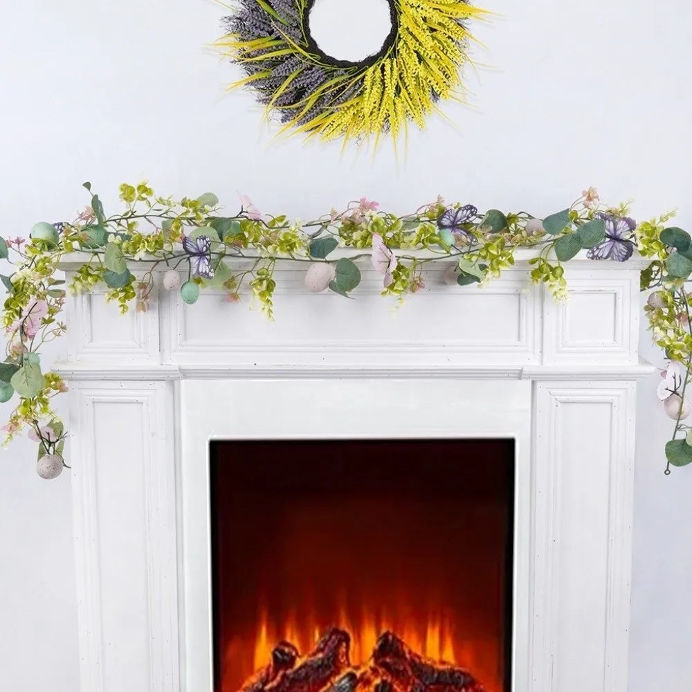 Easter Artificial Vine Wreath – Colorful Eggs & Butterfly Décor Easter Vine Wreath Richie's
