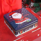 Cartoon Christmas Tinplate Candy Gift Box – Square Xmas Tin Christmas Tin Box Richie's 01