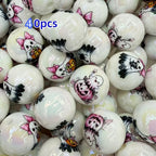 40pcs Iridescent Ghost Acrylic Beads 16mm Halloween DIY Craft Craft Beads Richie's