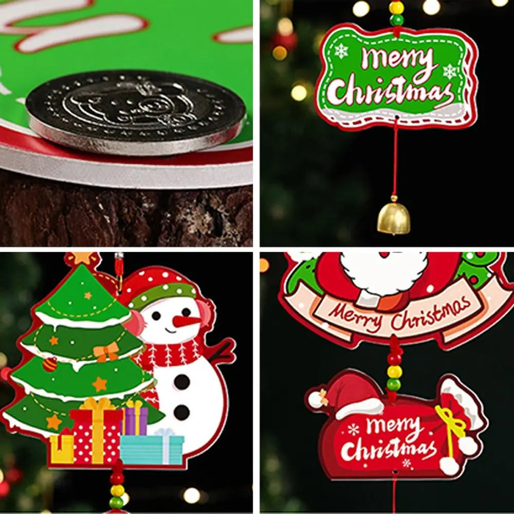 Christmas Wind Chime Bell DIY Door & Window Hanging Decor Christmas Wind Chime Richie's
