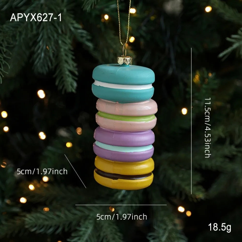 Macaron Christmas Tree Ornaments – Cute DIY Plastic Pendants Christmas Ornaments Richie's 3