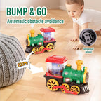 Electric Steam Train Toy – Smoke, Lights, Sounds & 360° Spin Electric Train Toy Richie's