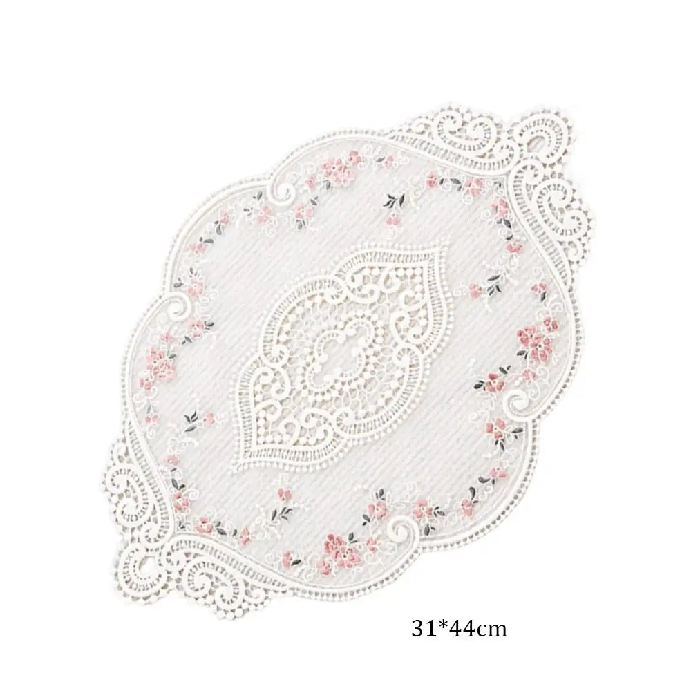 Lace Embroidered Cloth Coaster Table Napkin Home Decor Lace Table Coaster Richie's