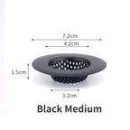 Stainless Steel Sink Strainer & Shower Drain Hair Catcher Sink Drain Strainer Richie's Black M
